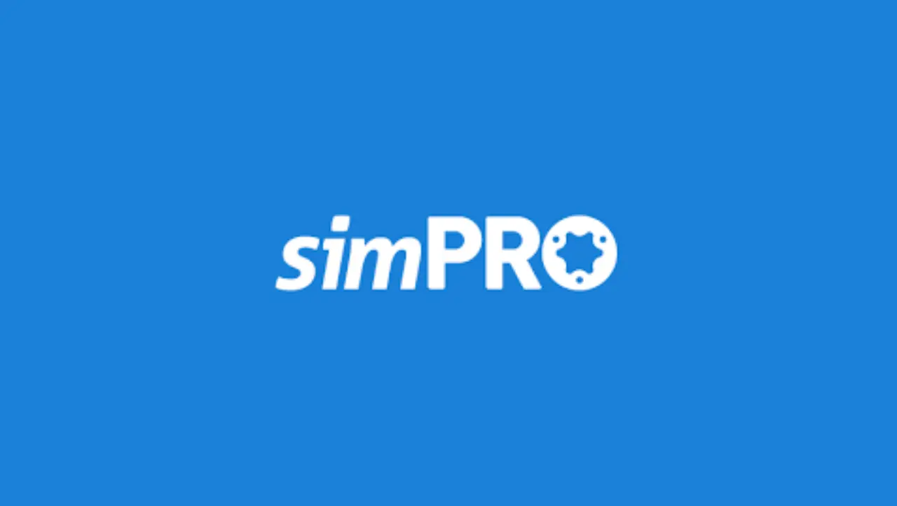 Logo of the job management company simPRO.
