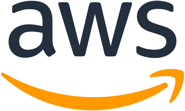 The logo of AWS Amazon