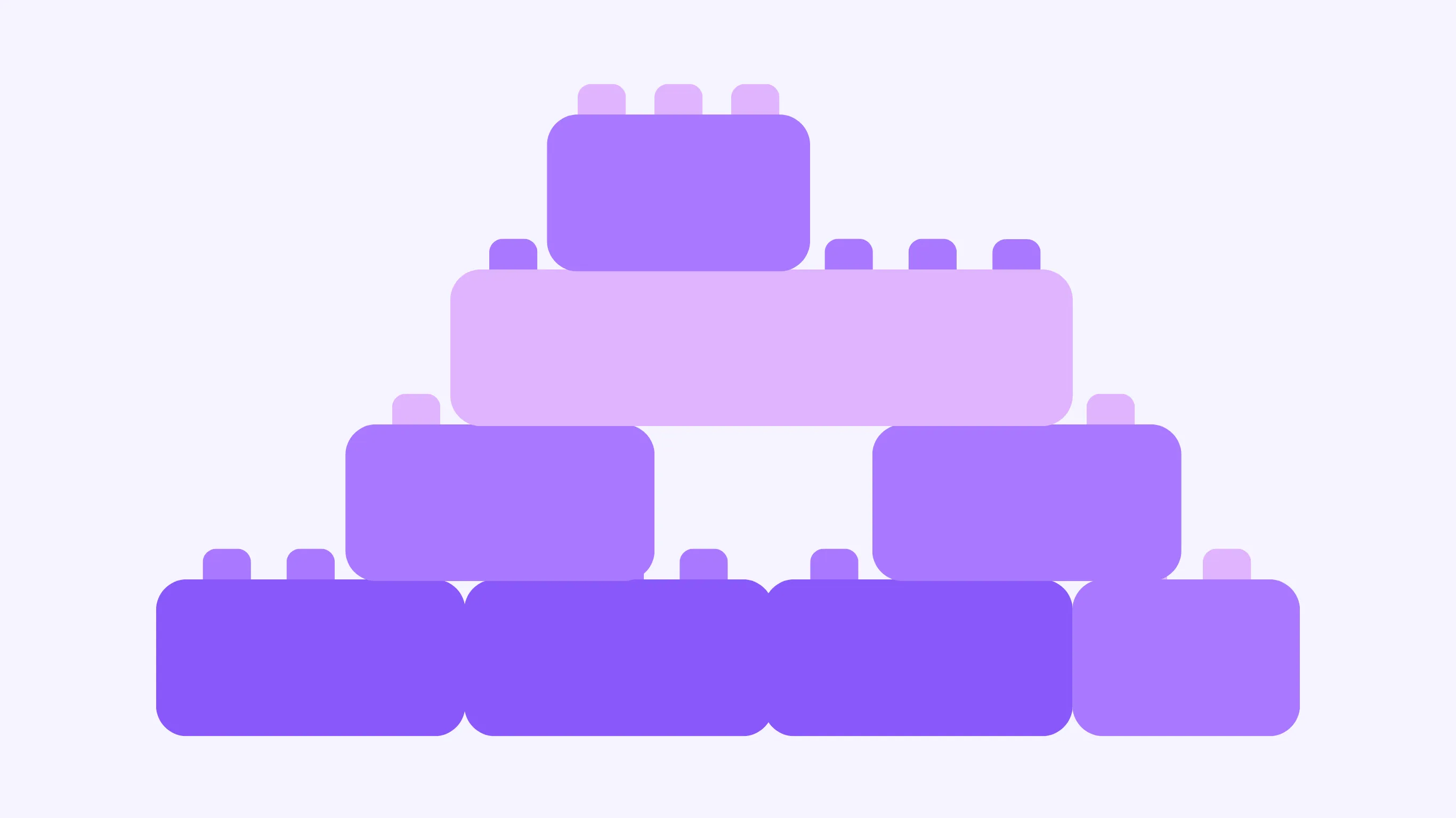 API integrations visualisations with toy bricks stacked to form a wall.