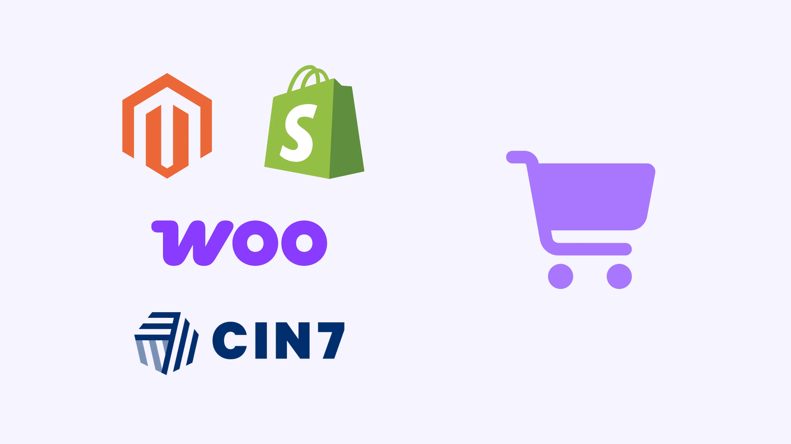 E-commerce online stores visualisation with placeholder layout and boxes.