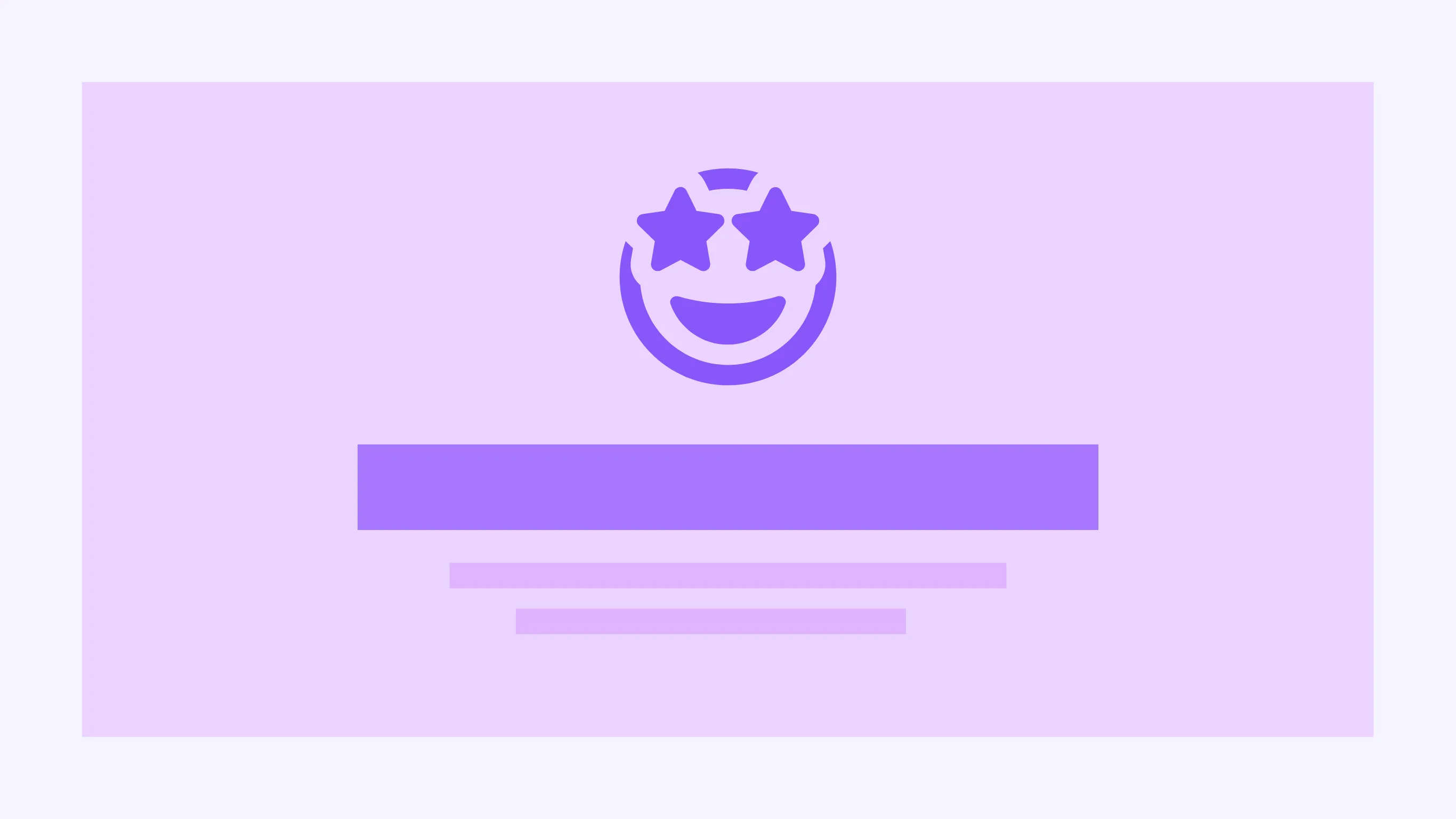 Landing pages visualisation with placeholder layout and boxes.
