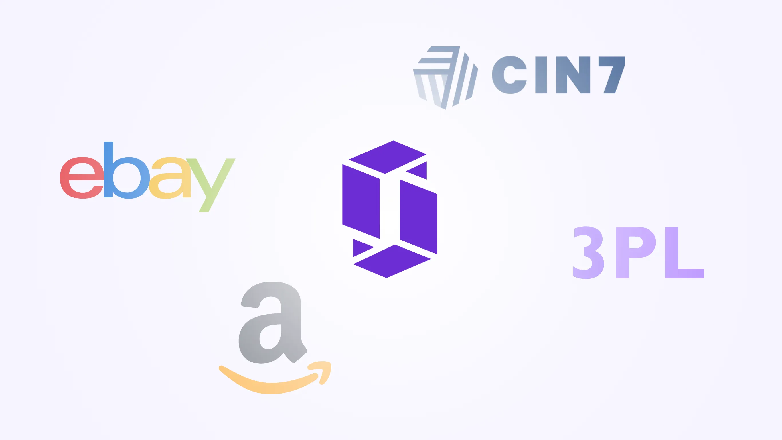 Shipping and inventory integrations visualisation with placeholder layout and boxes.