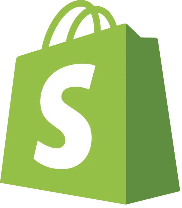 The logo of the ecommerce platform Shopify.