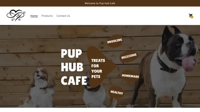 Preview of Pup Hub Cafe hero banner