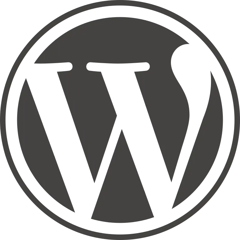 The logo of WordPress